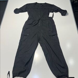 Athletes Celestial Utility Jumpsuit Black-Size M/T (medium tall) NWT